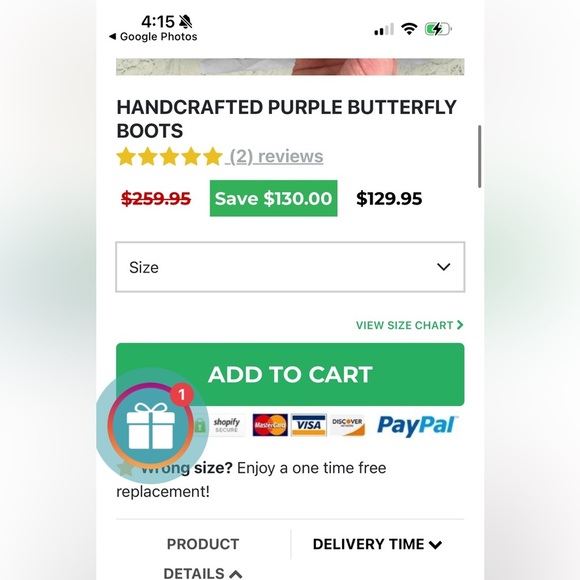 BUTTERFLY PURPLE Combat BOOTS MARTEN Inspired Y2K Moto Women’s Sz 40/9 - Picture 12 of 13